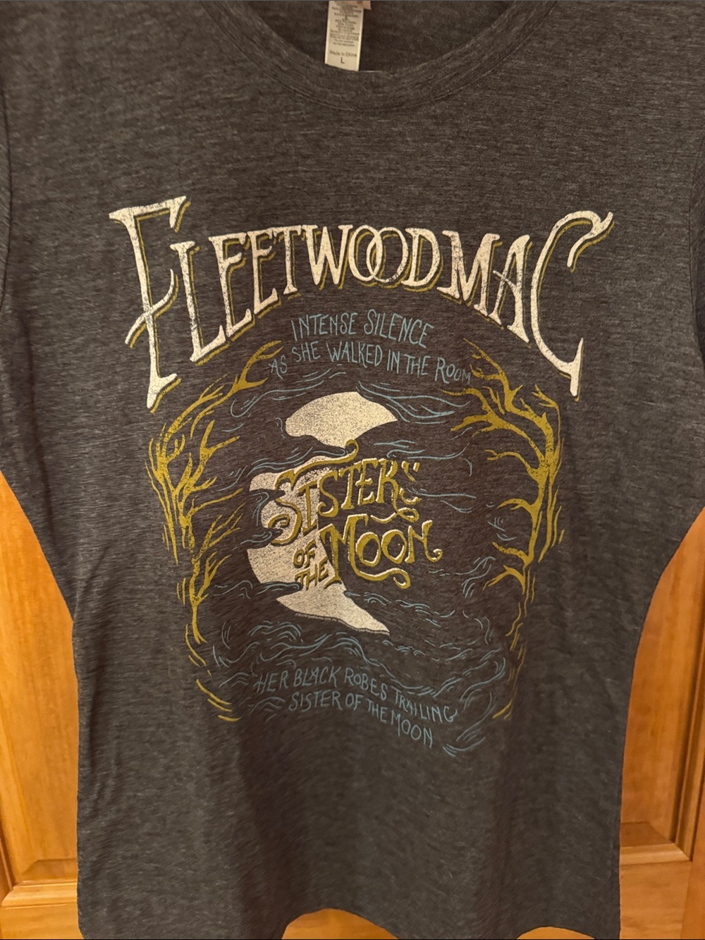 Fleetwood Mac Graphic Tee - Dark Gray with Yellow Accents - Picture 2 of 4